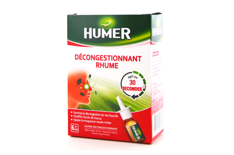 Humer Décongestionnant Rhume - Spray Nasal 20 ml