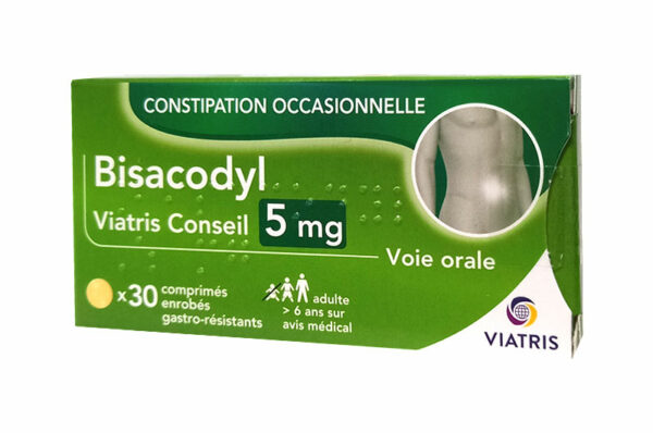BISACODYL 5 mg Viatris Constipation Occasionnelle 30 comprimés