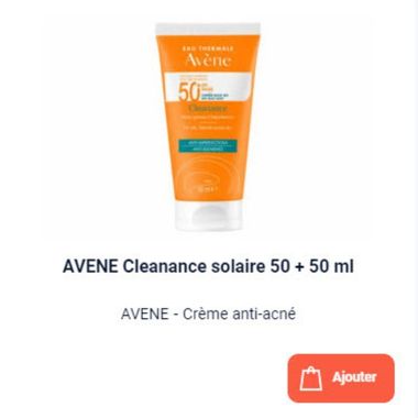 creme solaire avene spf 50