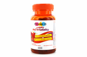 PEDIAKID Gommes Multi-vitaminées aux 14 Vitamines et Minéraux arôme cerise x 60