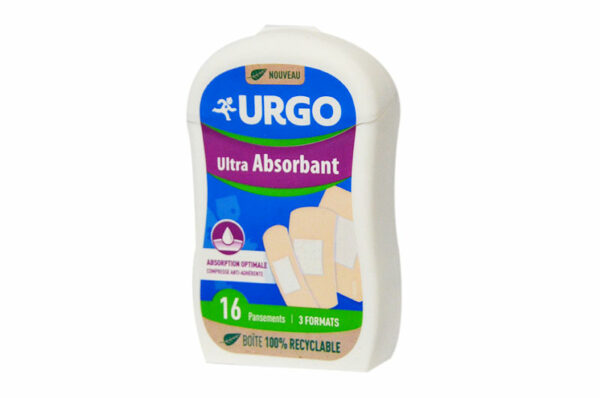 URGO Ultra Absorbant Pansements 3 formats x 16