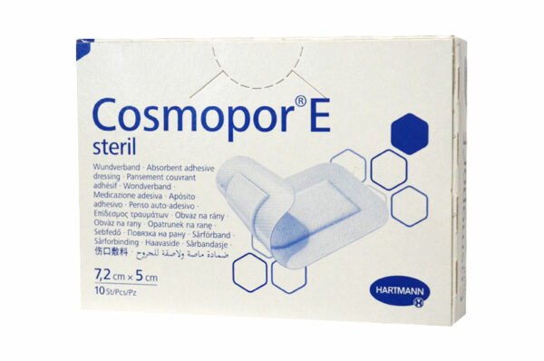 COSMOPORE Pansement Couvrant Adhésif Stérile 7,2 cm x 5 cm