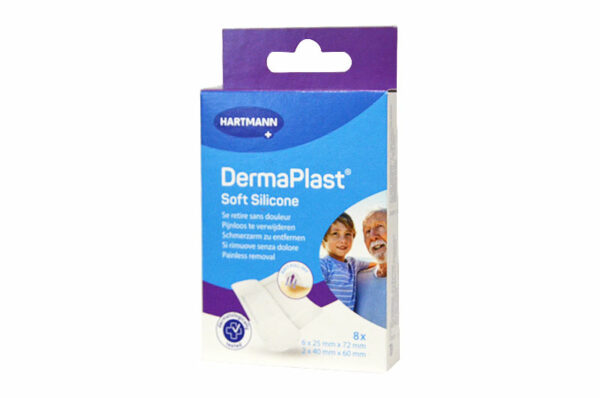 DERMAPLAST Soft Silicone Pansements x 8