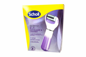 SCHOLL Râpe Électrique Pieds 2 en 1 Exfoliante et Lissante