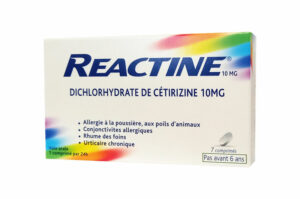 REACTINE Dichlorhydrate de Cétirizine 10 mg – 7 comprimés