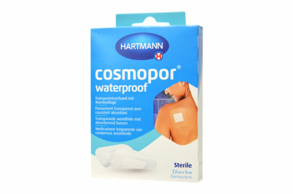 HARTMANN Cosmopor Waterproof – 5 pansements 7,2 cm x 5 cm