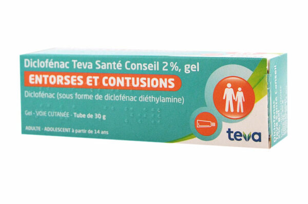 DICLOFENAC TEVA SANTE CONSEIL 2% gel tube 30 g