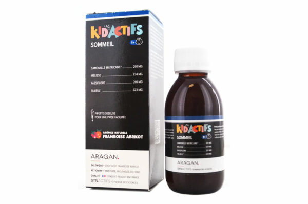 KIDACTIFS ARAGAN Sommeil Arômes Naturel Framboise Abricot