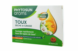 PHYTOSUN AROMS – Toux Sèche et Grasse 20 Pastilles Arôme Orange