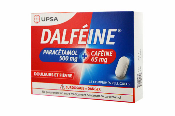 DALFEINE Paracétamol 500 mg plus Caféine 65 mg 16 comprimés