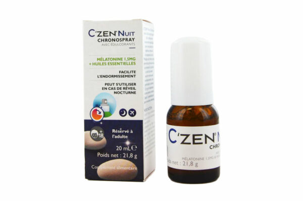 C’ZEN NUIT Chronospray Mélatonine 1,5 mg + huiles essentielles