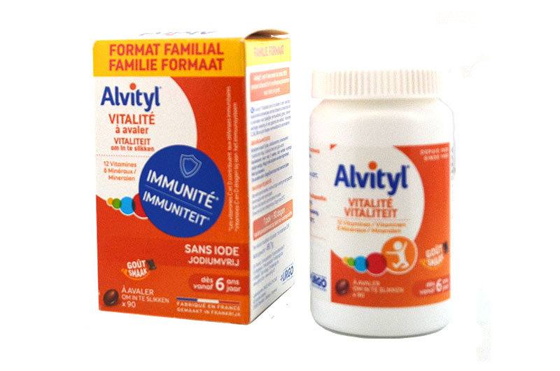 Alvityl - Comprimés Vitalité - 12 vitamines et 8 minéraux - Dès 6