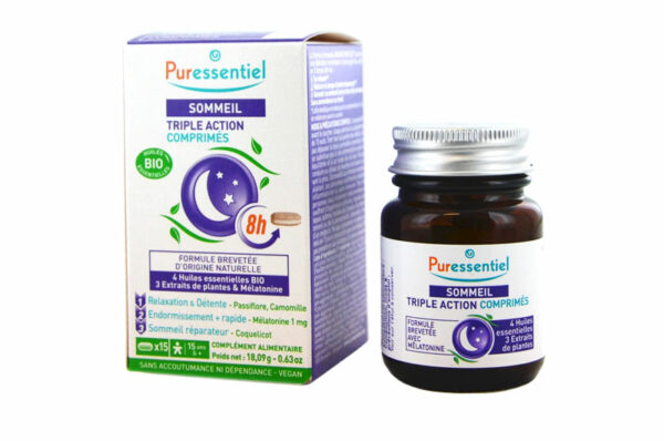 PURESSENTIEL SOMMEIL Triple action pure 15 comprimés