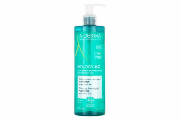A-DERMA BIOLOGY AC Gel Moussant Nettoyant Purifiant 400 ml