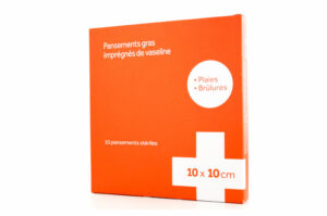 3M 10 Pansements gras imprégnés de vaseline stériles