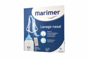 MARIMER kit de lavage nasal flacon plus 30 sachets de solution saline