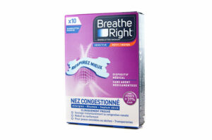 Breathe Right Sensitive Petit Moyen Nez Congestionné bandelettes x10