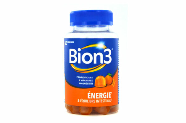Bion 3 Énergie et équilibre intestinal 60 gommes Arôme orange