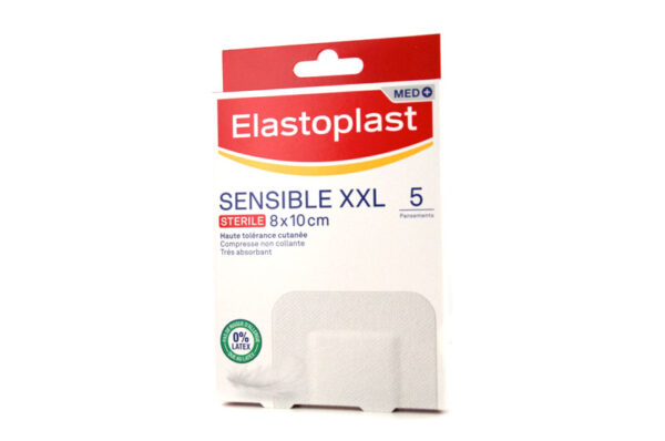 ELASTOPLAST 5 Pansements Sensibles stériles XXL 8x10cm