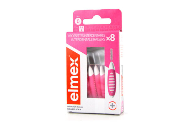 ELMEX 8 brossettes interdentaire 0,6 mm taille 0