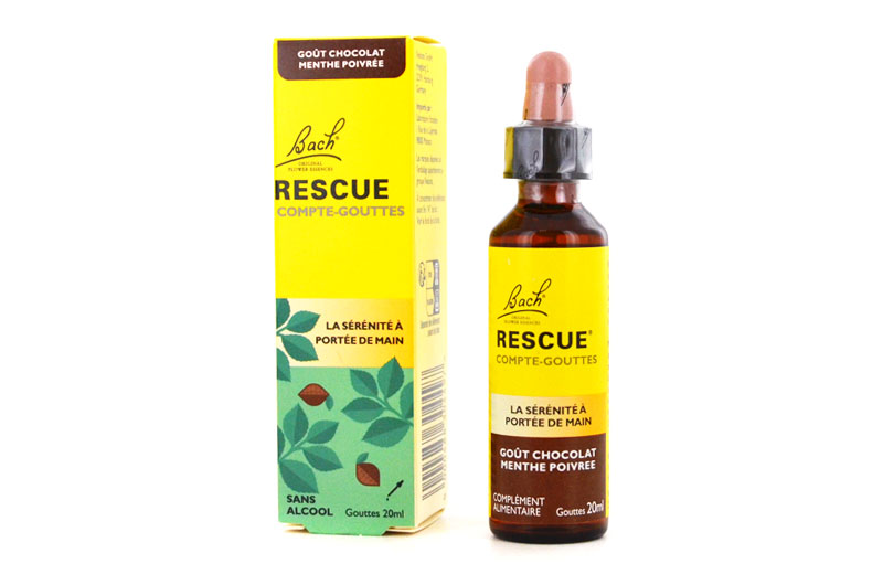RESCUE compte-goutte 20 ml goût chocolat menthe poivrée