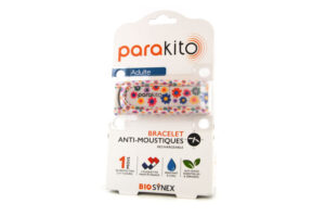PARA'KITO Bracelet anti-moustiques Adulte rechargeable Fleurs