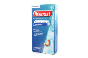 RENNAXT 20 Gommes à mâcher Goût Menthe