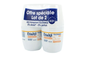 ETIAXIL Aisselles Anti-transpirant Tolérance Peaux Sensibles 2x50 ml