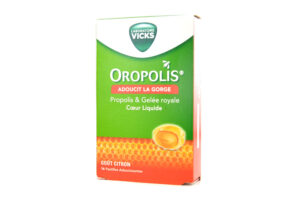 OROPOLIS Propolis et Gelée Royale Coeur Liquide 16 pastilles sans sucres goût citron