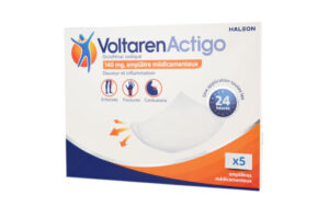 VOLTARENACTIGO 1% emplâtre médicamenteux x 5
