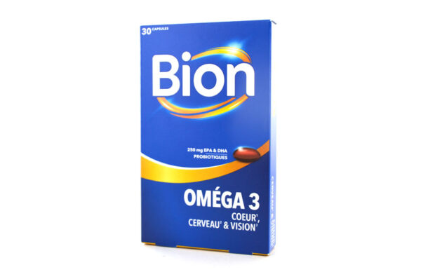 Bion Oméga 3 Coeur, Cerveau et Vision 30 capsules – Image 2