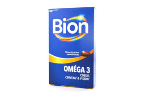 Bion Oméga 3 Coeur, Cerveau et Vision 30 capsules