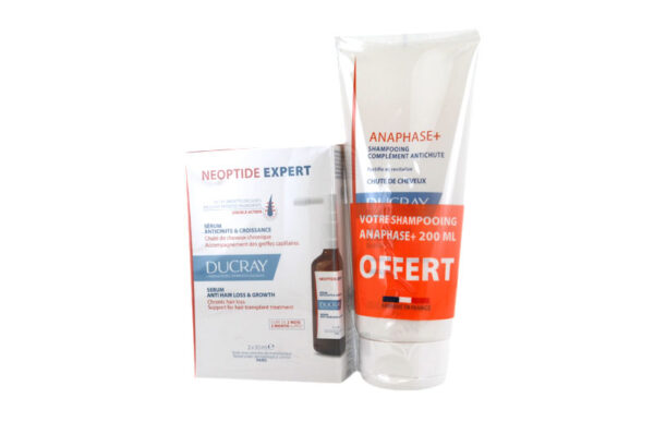 DUCRAY NEOPTIDE EXPERT Sérum anti-chute et croissance 2 sprays 50 ml + Shampooing ANAPHASE + complément anti-chute offert 200 ml