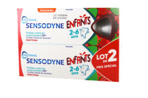 SENSODYNE ENFANTS 2-6 ans arôme fraise 2 x 50 ml