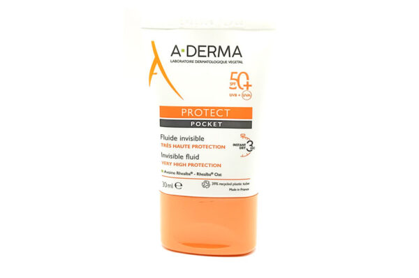 A-DERMA PROTECT Pocket Fluide solaire visage SPF 50 30 ml