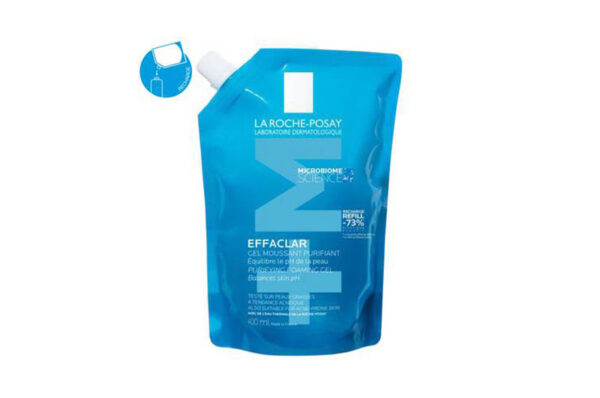 LA ROCHE-POSAY EFFACLAR Gel Moussant visage Eco-recharge 400 ml