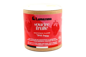 LAMAZUNA Dentifrice à Croquer à la Fraise 120 pastilles