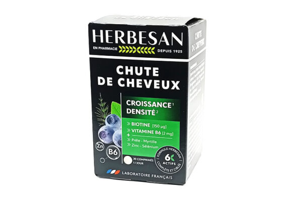 HERBESAN Chute de cheveux 30 comprimés
