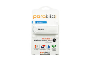 PARAKITO Bracelet anti-moustiques rechargeable Adulte Blanc poignet 18-24 cm