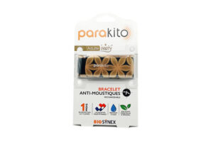 PARAKITO Bracelet anti-moustiques rechargeable Adulte Party Doré poignet 17-20,5 cm