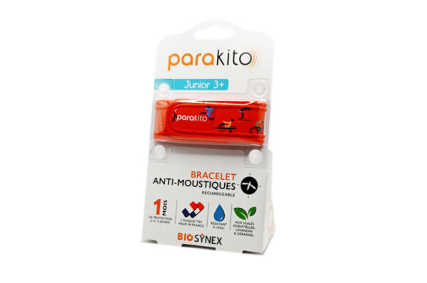 PARAKITO Bracelet anti-moustiques rechargeable Junior Sport