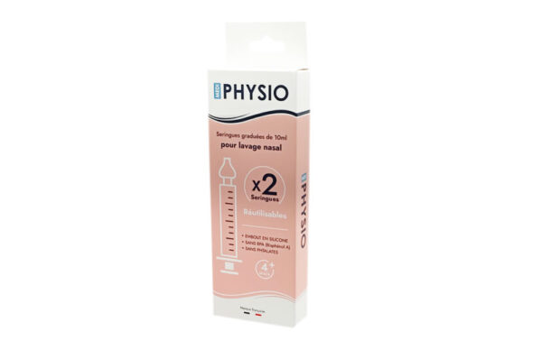 MEDI PHYSIO pack de 2 seringues pour lavage nasal réutilisables