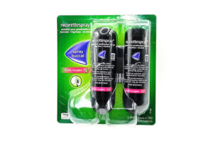 NICORETTE SPRAY 1 mg/dose fruits rouge 2 distributeurs x 150 pulvérisations