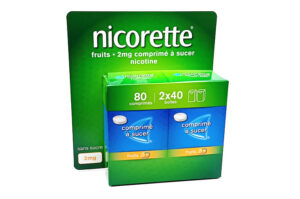 NICORETTE Fruits Comprimés à sucer 2 mg Sans Sucre boîte 2 x 40