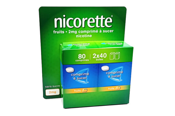 NICORETTE Menthe Intense Comprimés à sucer 2 mg Sans Sucre boîte 2 x 40 – Image 2