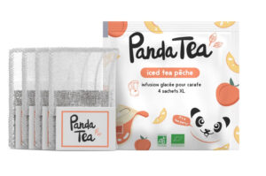 PANDA TEA Iced Tea Pêche - 4 Sachets XL