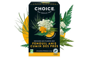 CHOICE Infusion Fenouil Anis Cumin des Prés Bio 20 sachets