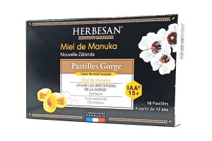 HERBESAN Miel de Manuka Pastilles gorge 16 pastilles