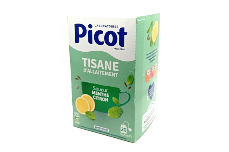 PICOT Tisane d’Allaitement Menthe Citron Bio 20 sachets