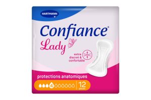 CONFIANCE LADY protection anatomique 4 gouttes 12 pièces